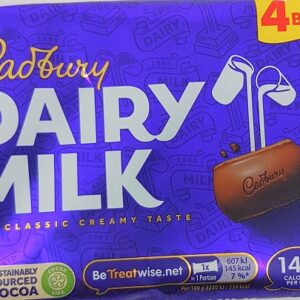 Cadburys Dairy Milk Bar 27g (4 pack)