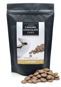 Caramel chocolate chips - Medium 500g bag