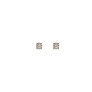 Forever Classic Champagne Diamond Solitaire Stud Earrings