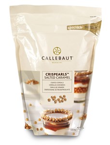 Callebaut salted caramel chocolate pearls (Crispearls)