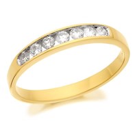 18ct Gold Diamond Half Eternity Ring - 1/4ct - D4212-R