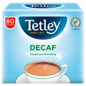 Tetley Tea Bags Decaffeinated 80