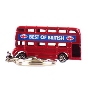 London Bus Keyring Metal