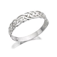 Silver Celtic Band Ring - F4851-Y