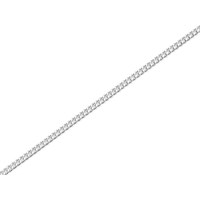 Silver 1.5mm Wide Diamond Cut Curb Chain - 16in - F8601