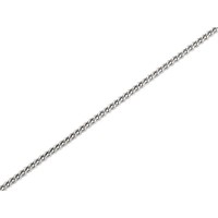 Silver 1mm Wide Curb Chain - 16in - F8687