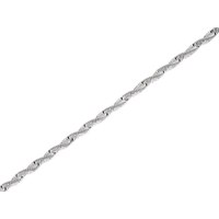 Silver 2mm Wide Twisted Chain - 18in - F8870