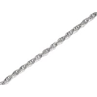 Silver 4mm Wide Prince Of Wales Chain - 24in - F9567