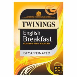 Twinings Decaffeinated English Breakfast Teabags 50s
