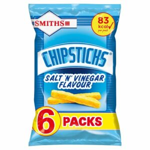 Walkers Salt & Vinegar Chipsticks 6 Pack