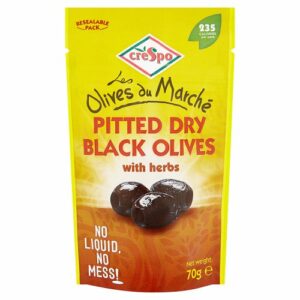 Crespo Dry Black Olives with Herbs