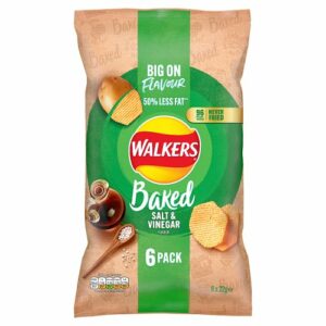 Walkers Baked Salt and Vinegar Crisps 6 Pack