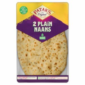 Pataks Plain Naan Bread 2 Pack