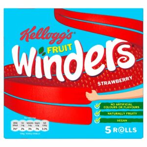 Kelloggs Fruit Winders Strawberry Double 5 Pack