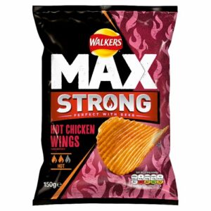 Walkers Max Strong Sharing Bag Hot Chicken Wings Crisps
