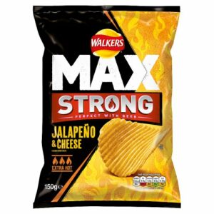 Walkers Max Strong Sharing Bag Jalapeno & Cheese Crisps