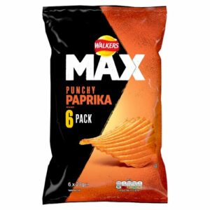Walkers Max Paprika 6 Pack