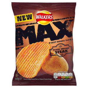 Walkers Max Flame Grilled Steak 24 x 50g