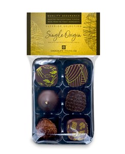 6 Single Origin Chocolate Ganaches Gift Pack