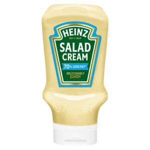 Heinz Salad Cream Extra Light 70% Less Fat Top Down