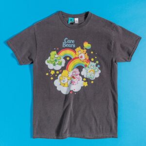Care Bears Multi Cloud Vintage Wash Charcoal T-Shirt
