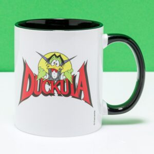 Count Duckula Black Handle Mug