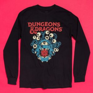 Dungeons & Dragons Beholder Die Black Long Sleeve T-Shirt