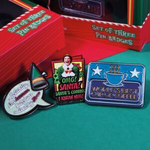 Elf Movie Limited Edition Set of Three Pin Badges