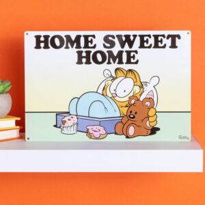Garfield Home Sweet Home Metal Sign