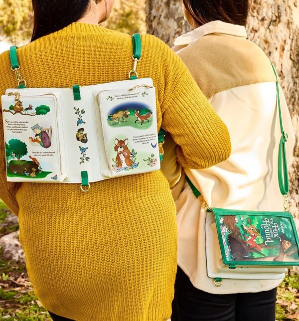 Loungefly Disney Classic Books The Fox And The Hound Convertible Crossbody Bag