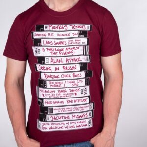 Men's Alan Partridge's Ideas For Television Shows Maroon T-Shirt