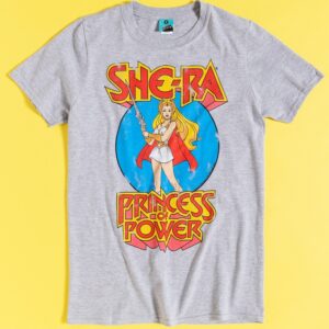 Men's Grey Marl She-Ra Princess Of Power T-Shirt