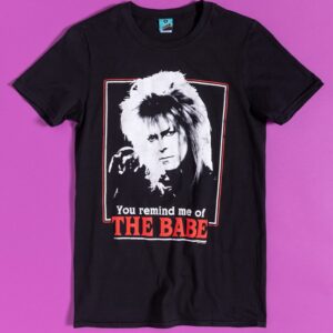 Men's Labyrinth Retro You Remind Me Of The Babe Black T-Shirt