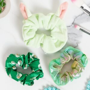 Set of Three Star Wars Mandalorian Baby Yoda Scrunchies