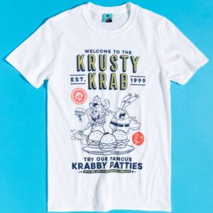 SpongeBob SquarePants Welcome To The Krusty Krab White T-Shirt