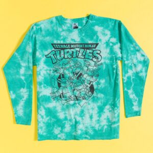 Teenage Mutant Ninja Turtles Green Tie Dye Long Sleeve T-Shirt