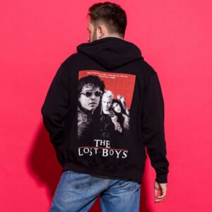 The Lost Boys Movie Poster Black Zip Through Hoodie