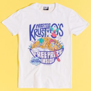 The Simpsons Frosted Krusty O's White T-Shirt