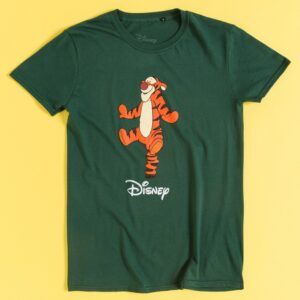 Disney Winnie The Pooh Tigger Jumping Green T-Shirt