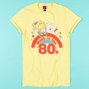 Women's Yellow Rainbow Brite Made in the 80s Rolled Sleeve Boyfriend T-Shirt