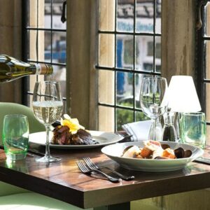 Three Course Meal with Wine and Cocktails for Two at The Crown Manor House Hotel