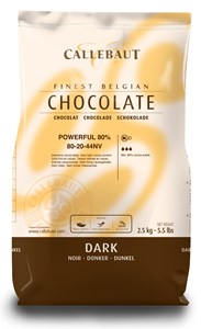 Callebaut dark chocolate chips (callets) 80%