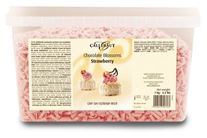 Callebaut strawberry chocolate blossoms (curls)