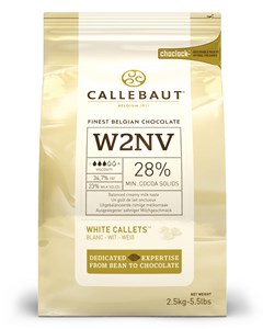 Callebaut white chocolate chips (callets) - 400g bag
