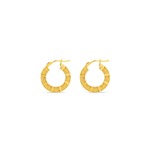 Modern Edge Cleopatra Gold Hoop Earrings