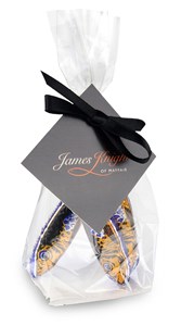 Branded gift bag of chocolate sardines