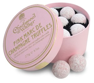 Charbonnel et Walker Pink Marc de Champagne truffles - 275g box