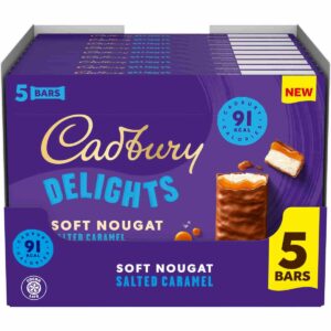 Cadbury Delights Soft Nougat Salted Caramel (Box of 9)