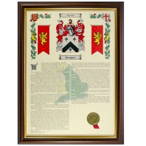 Coat of Arms and Surname History Print (Unframed)