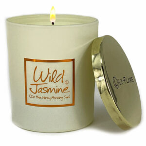 Lily-Flame Wild Jasmine Gold Lidded Jar